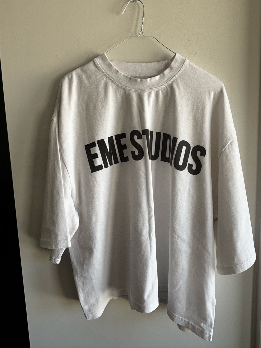 White Graphic Oversized Men’s Shirt